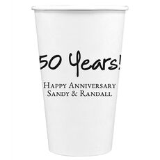 Studio Milestone Year Paper Coffee Cups