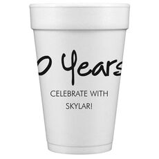 Studio Milestone Year Styrofoam Cups
