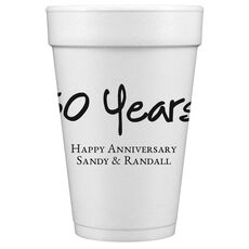 Studio Milestone Year Styrofoam Cups