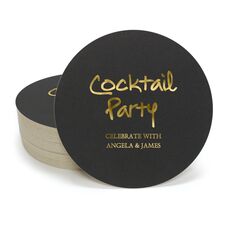 Studio Cocktail Party Round Coasters