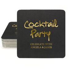 Studio Cocktail Party Square Coasters
