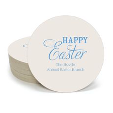 Happy Easter Round Coasters