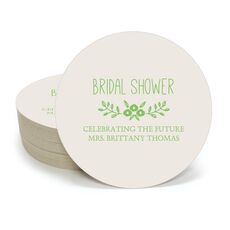 Bridal Shower Swag Round Coasters
