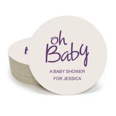 Casual Oh Baby Round Coasters