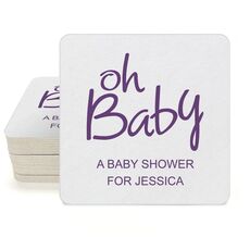 Casual Oh Baby Square Coasters