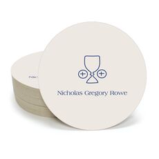 Ceremonial Goblet and Wafer Round Coasters