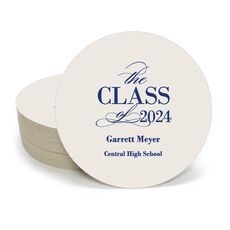 Classic Class of Graduation Round Coasters