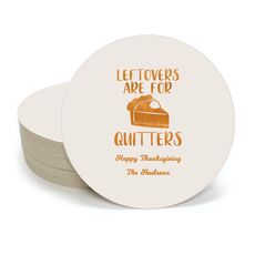 Thanksgiving Leftovers Round Coasters