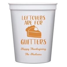 Thanksgiving Leftovers Stadium Cups