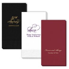 Design Your Own Anniversary Guest Towels