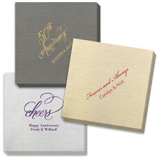 Design Your Own Anniversary Bamboo Luxe Napkins
