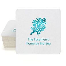 Coral Reef Square Coasters