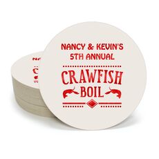 Crawfish Boil Round Coasters