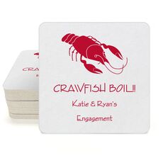 Crawfish Square Coasters