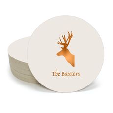 Deer Buck Round Coasters