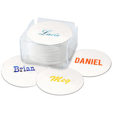 Design Your Own Big Name Round Coasters
