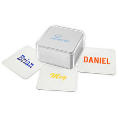 Design Your Own Big Name Square Coasters