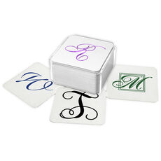 Design Your Own Single Initial Square Coasters