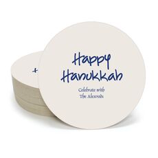 Studio Happy Hanukkah Round Coasters