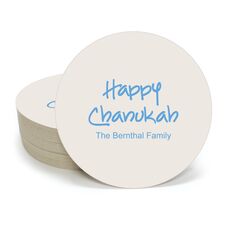 Studio Happy Chanukah Round Coasters