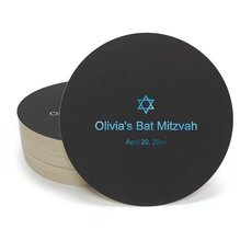 Little Star of David Round Coasters