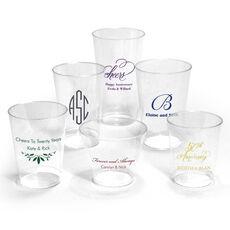 Design Your Own Anniversary Clear Plastic Cups