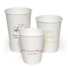 Design Your Own Anniversary Paper Coffee Cups