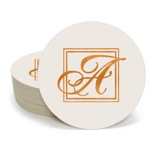 Framed Initial Round Coasters