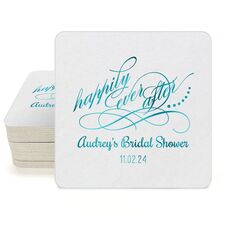 Happily Ever After Square Coasters