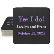 Your Message Square Coasters