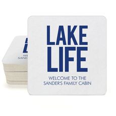 Lake Life Square Coasters