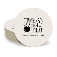 Trick or Treat Round Coasters
