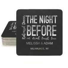 The Night Before Square Coasters