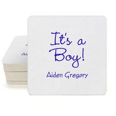 Sweet Baby Boy Square Coasters