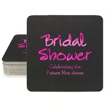 Studio Bridal Shower Square Coasters