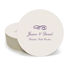 Little Scroll Round Coasters