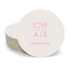 Love is in the Air Round Coasters