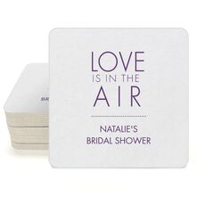Love is in the Air Square Coasters