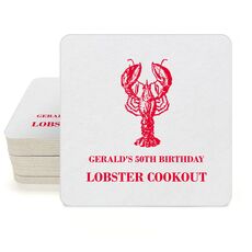 Lobster Square Coasters