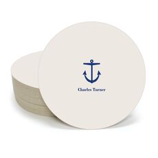 Nautical Anchor Round Coasters