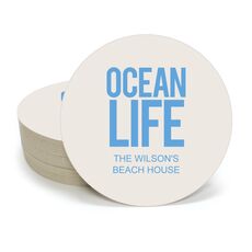 Ocean Life Round Coasters