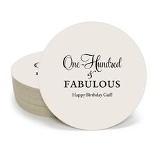 One Hundred & Fabulous Round Coasters