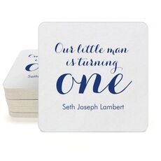 Our Little Man Square Coasters