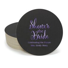 Shower The Bride Round Coasters