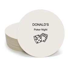 Roll the Dice Round Coasters