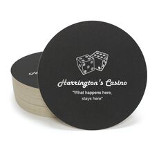 Roll the Dice Round Coasters