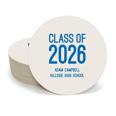 Proud Class of Graduation Round Coasters