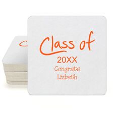 Pick Any Year of Fun Class of Square Coasters