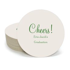 Perfect Cheers Round Coasters
