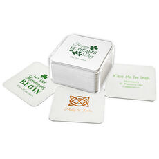 Design Your Own St. Patrick's Day Square Coasters